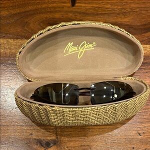 Maui Jim Tan Woven Sunglasses Case